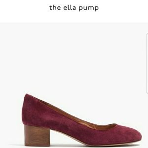 Madewell Suede Ella Pump Burgundy